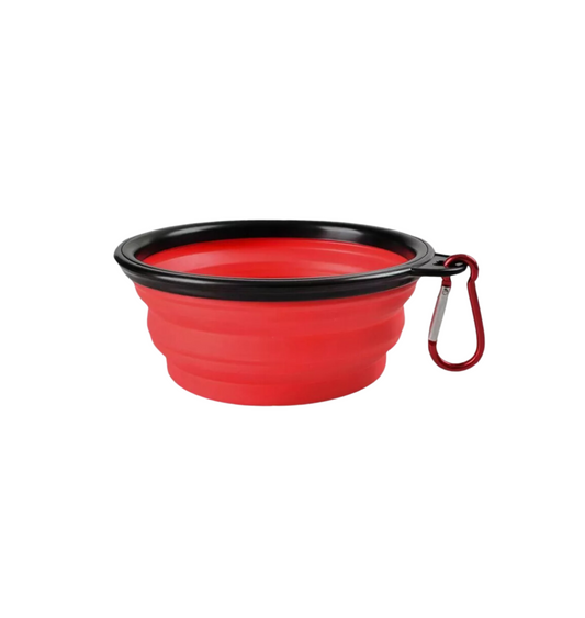 Collapsible Pet Bowl - Red (350ml)