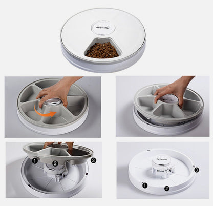 6-Meal Automatic Pet Feeder with Digital Timer