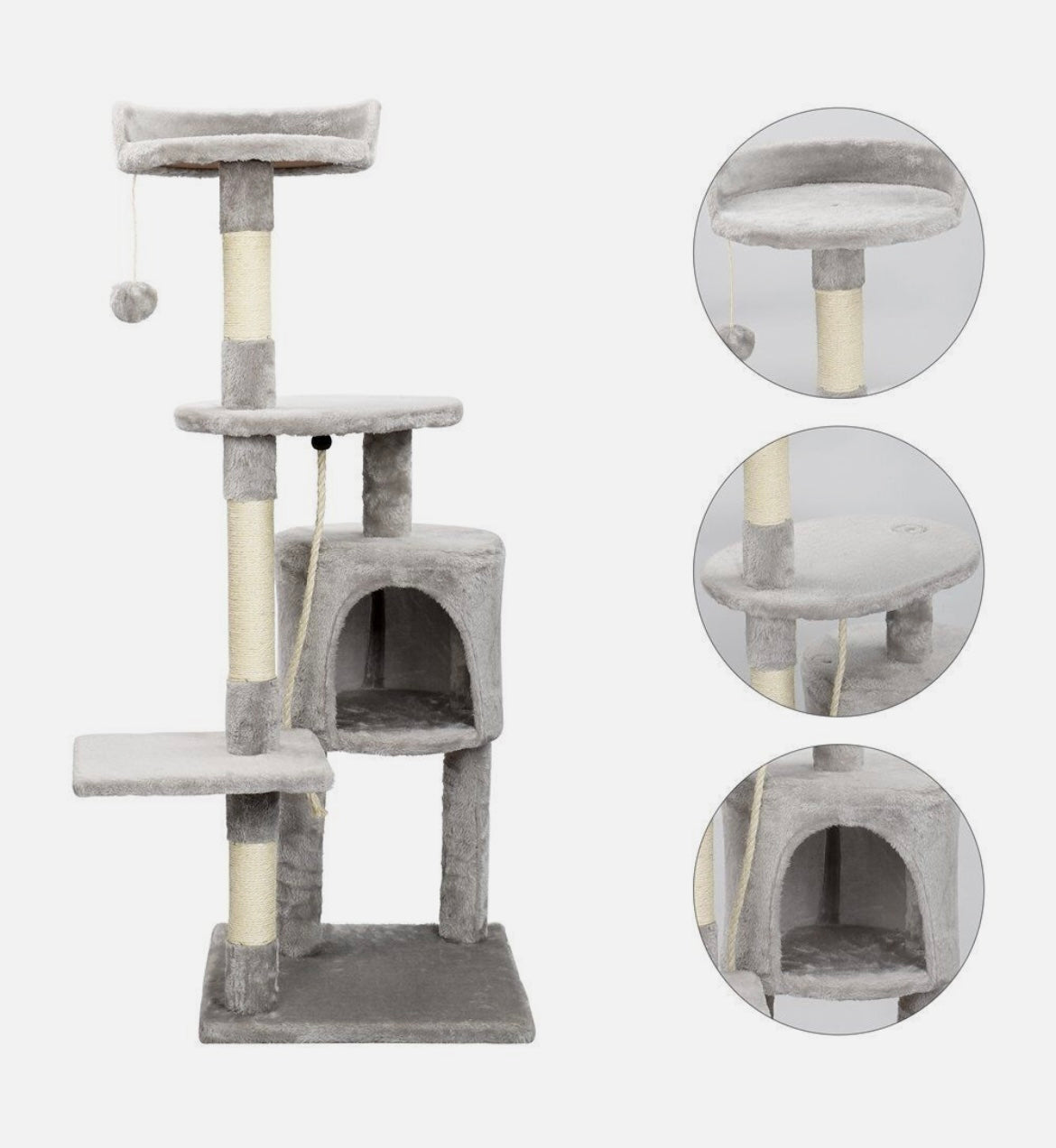 Climbing Tower with 4-Layer Cat Tree