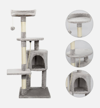 Climbing Tower with 4-Layer Cat Tree