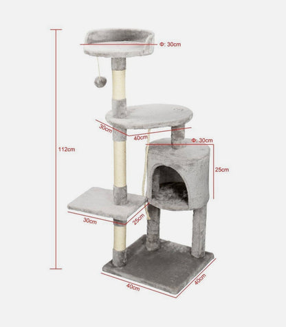 Climbing Tower with 4-Layer Cat Tree