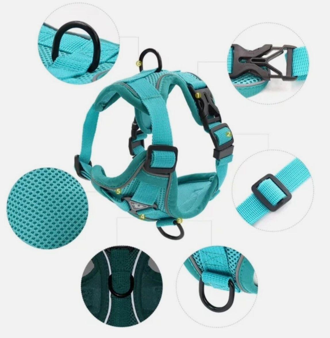 Cat Reflective Vest Harness