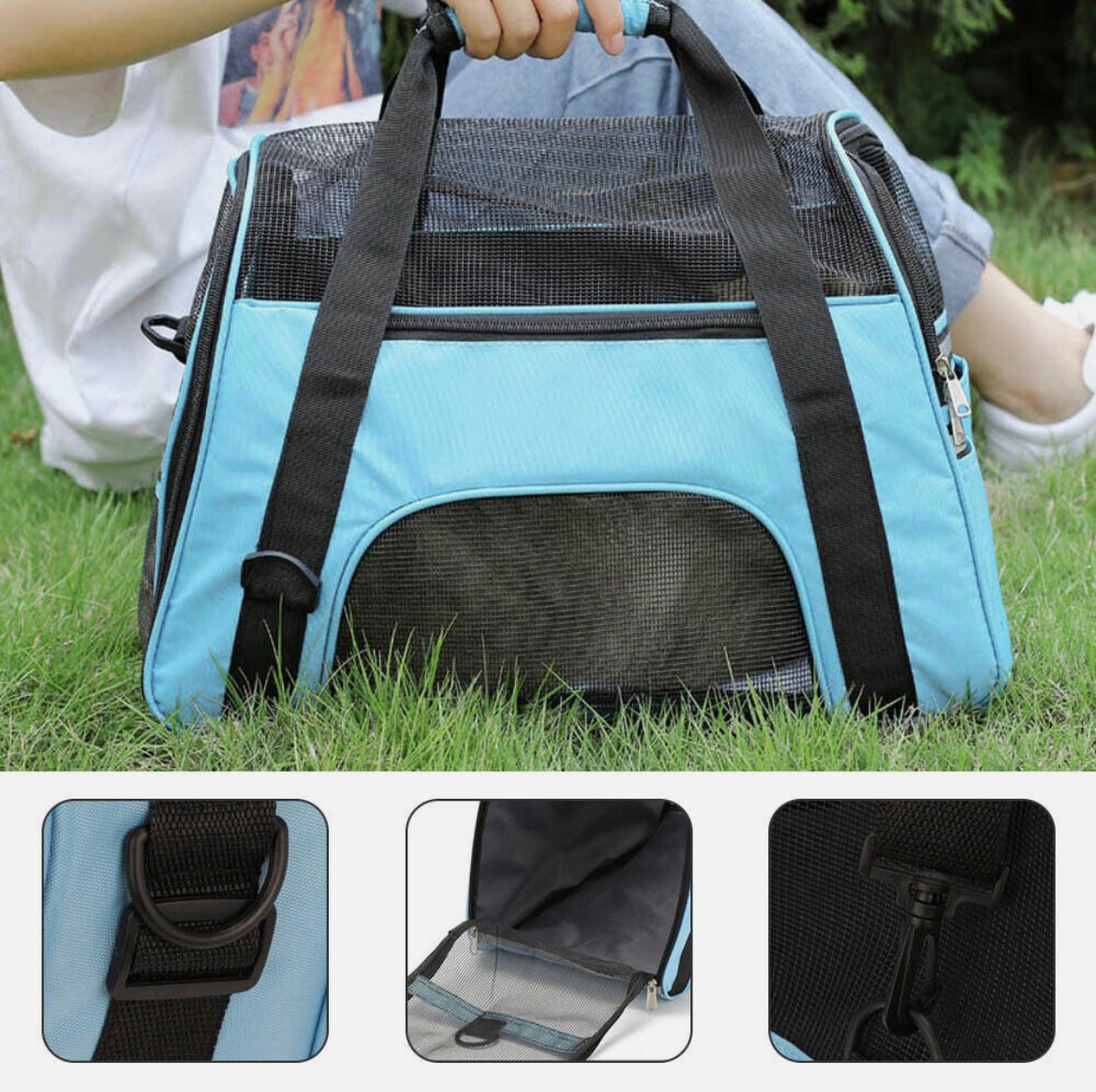 Expandable & Foldable Pet Carrier Bag